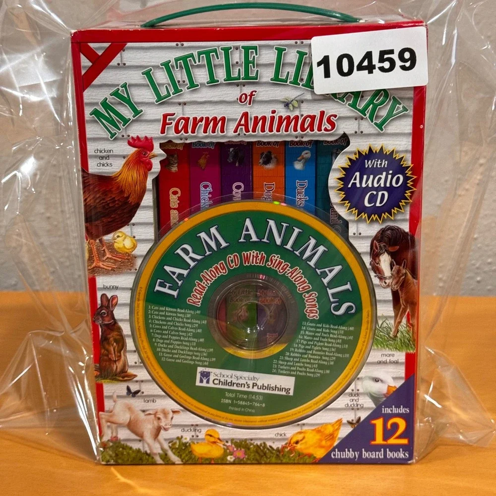 School Specialty Board Books Unisex OS Multi My Little Library Farm Animals 12pk